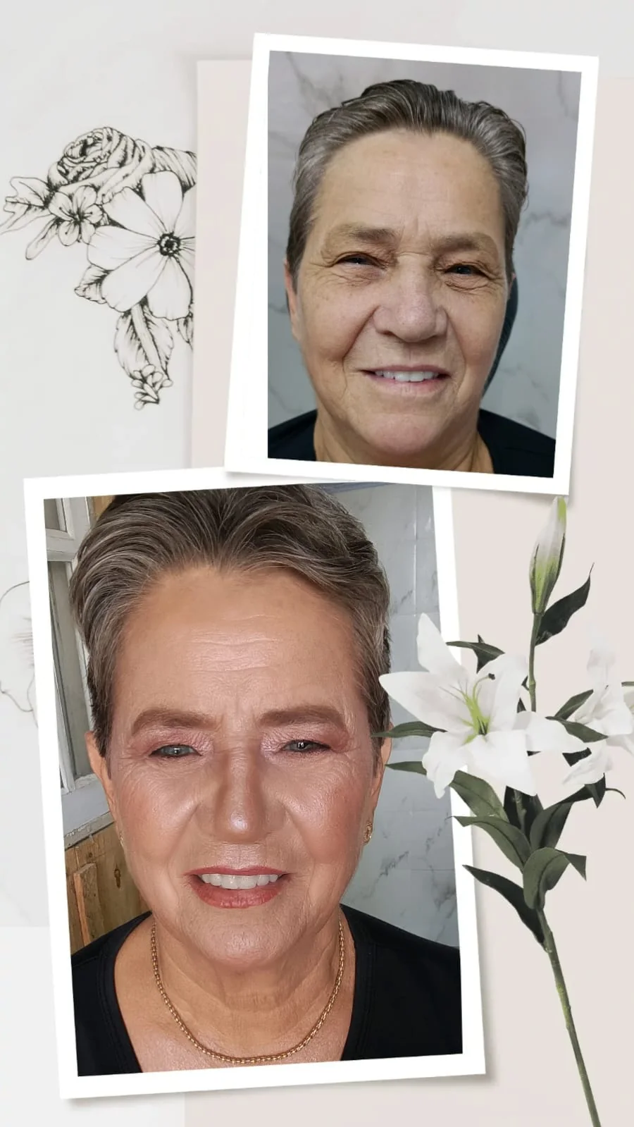 Maquiagem para pele madura com acabamento natural